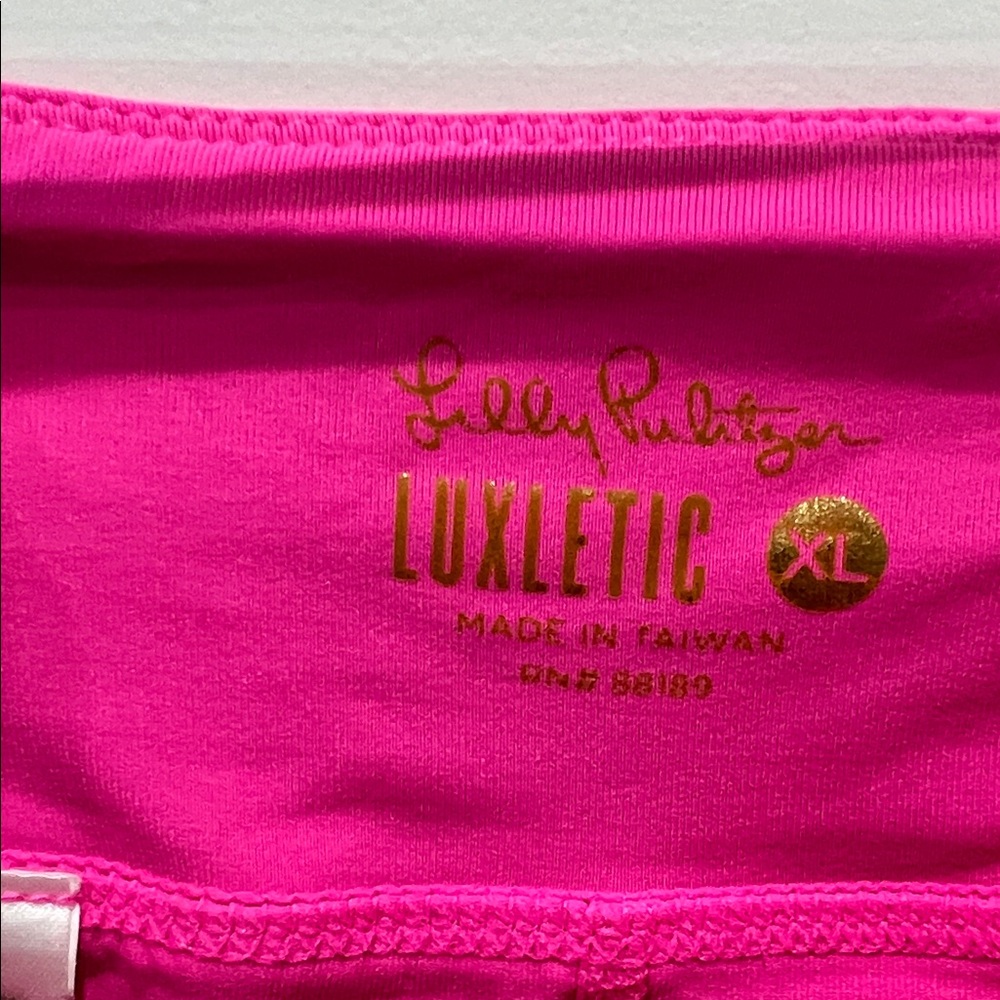 Lilly Pulitzer Bright Pink Athletic Skater Skort with Pockets - Picture 5 of 8
